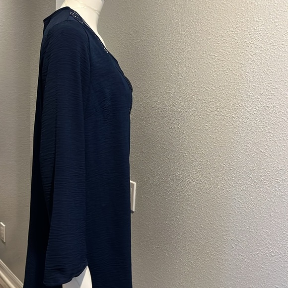 Navy size 8 bathing suit cover-up by Liz Claiborne get ready for summer time ! - Picture 4 of 13